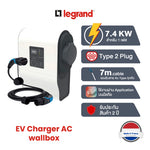 เครื่องชาร์จรถยนต์ไฟฟ้า Legrand EV Charger AC Wallbox เครื่อง+สาย+ที่แขวน