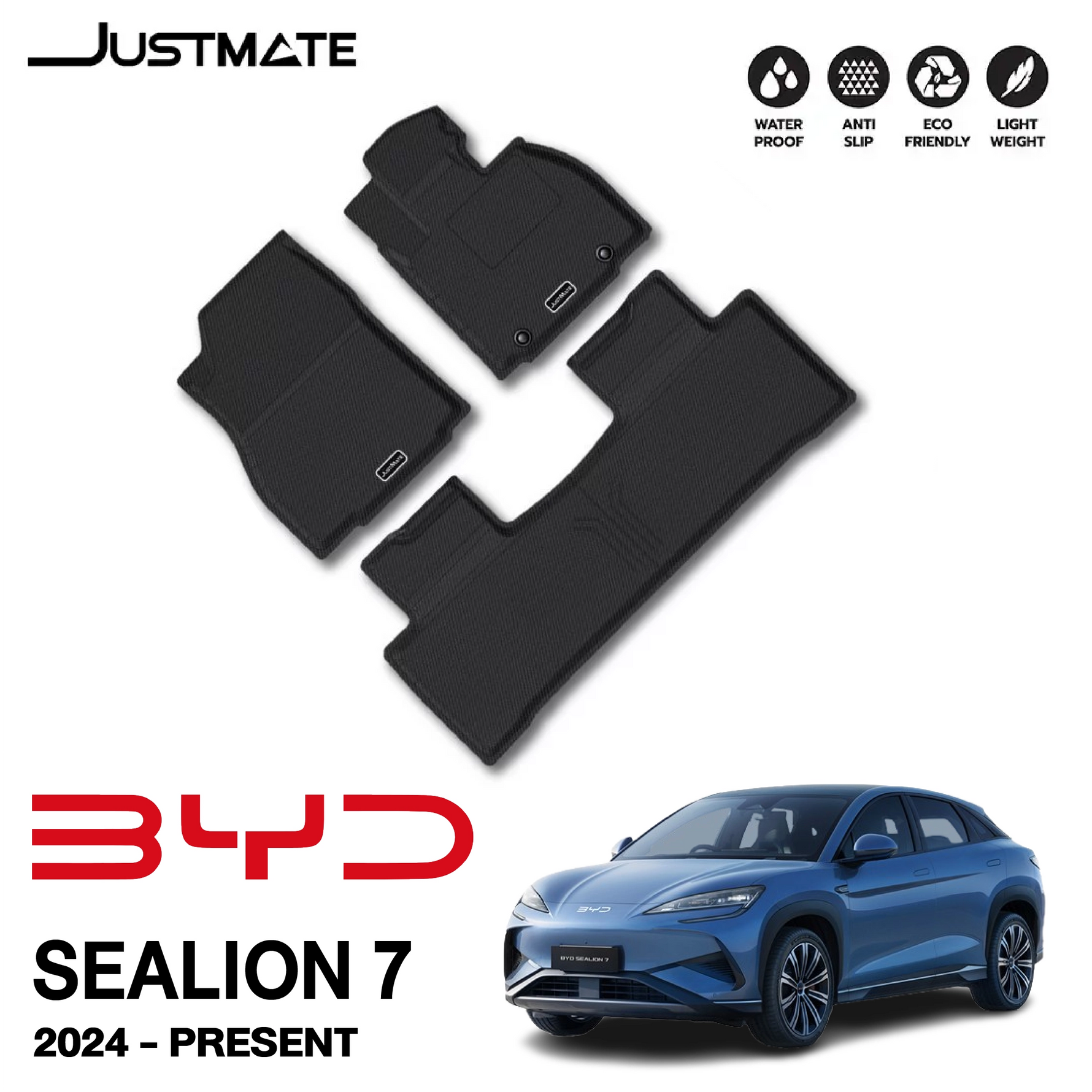 พรมรถยนต์ BYD SEALION 7 (2024 - PRESENT) เฉพาะภายใน