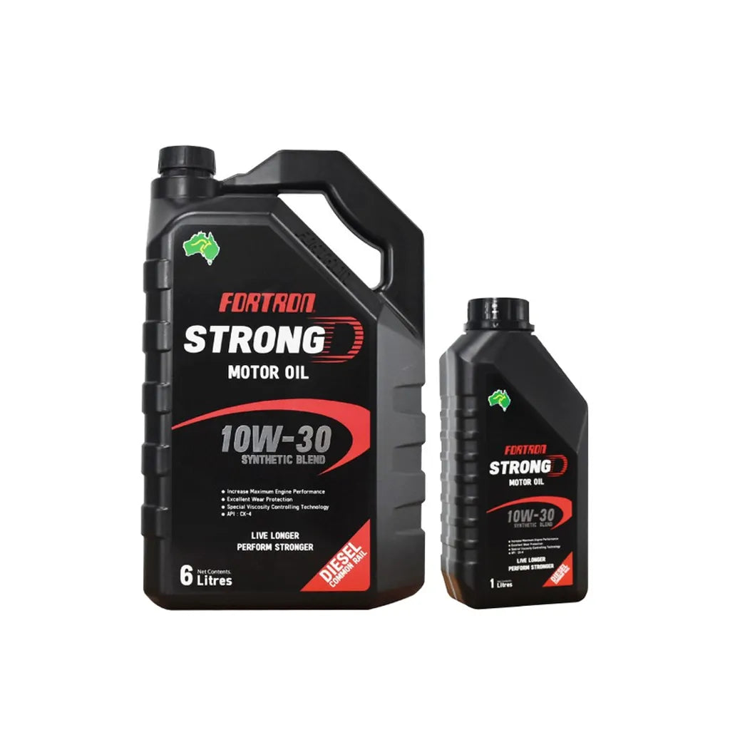 น้ำมันเครื่องกึ่งสังเคราะห์Fortron 10W-30 ดีเซล/คอมมอนเรล 7ลิตร