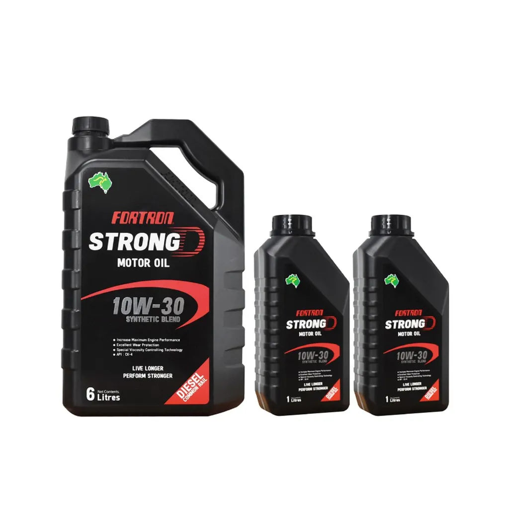 น้ำมันเครื่องกึ่งสังเคราะห์Fortron 10W-30 ดีเซล/คอมมอนเรล 8ลิตร