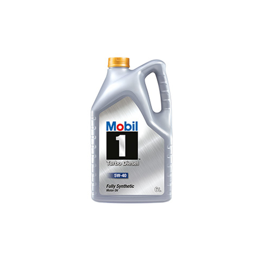 น้ำมันเครื่องดีเซล สังเคราะห์ Mobil 1 Turbo Diesel 5W-40 6 ลิตร