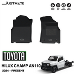 พรมรถยนต์ JUSTMATE TOYOTA HILUX CHAMP AN110 ปี2024 - PRESENT เฉพาะคู่หน้า