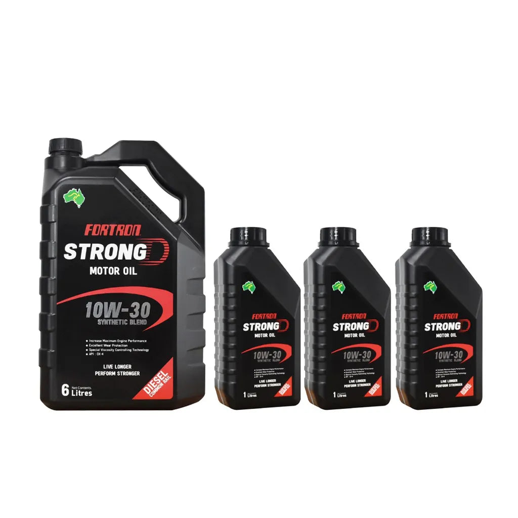 น้ำมันเครื่องกึ่งสังเคราะห์Fortron 10W-30 ดีเซล/คอมมอนเรล 9ลิตร