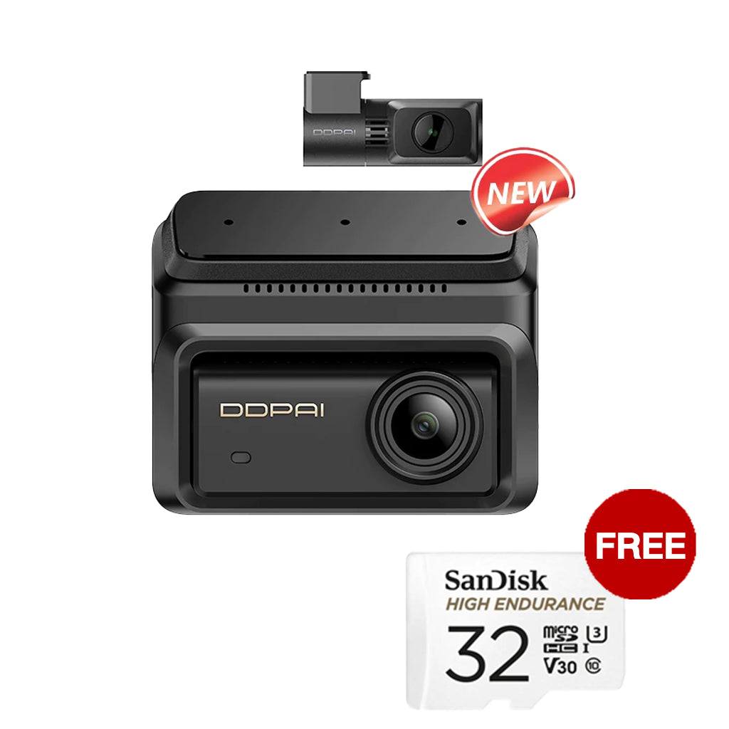 กล้องติดรถยนต์ DDPAI Z90 DUAL แถมเมม 32GB