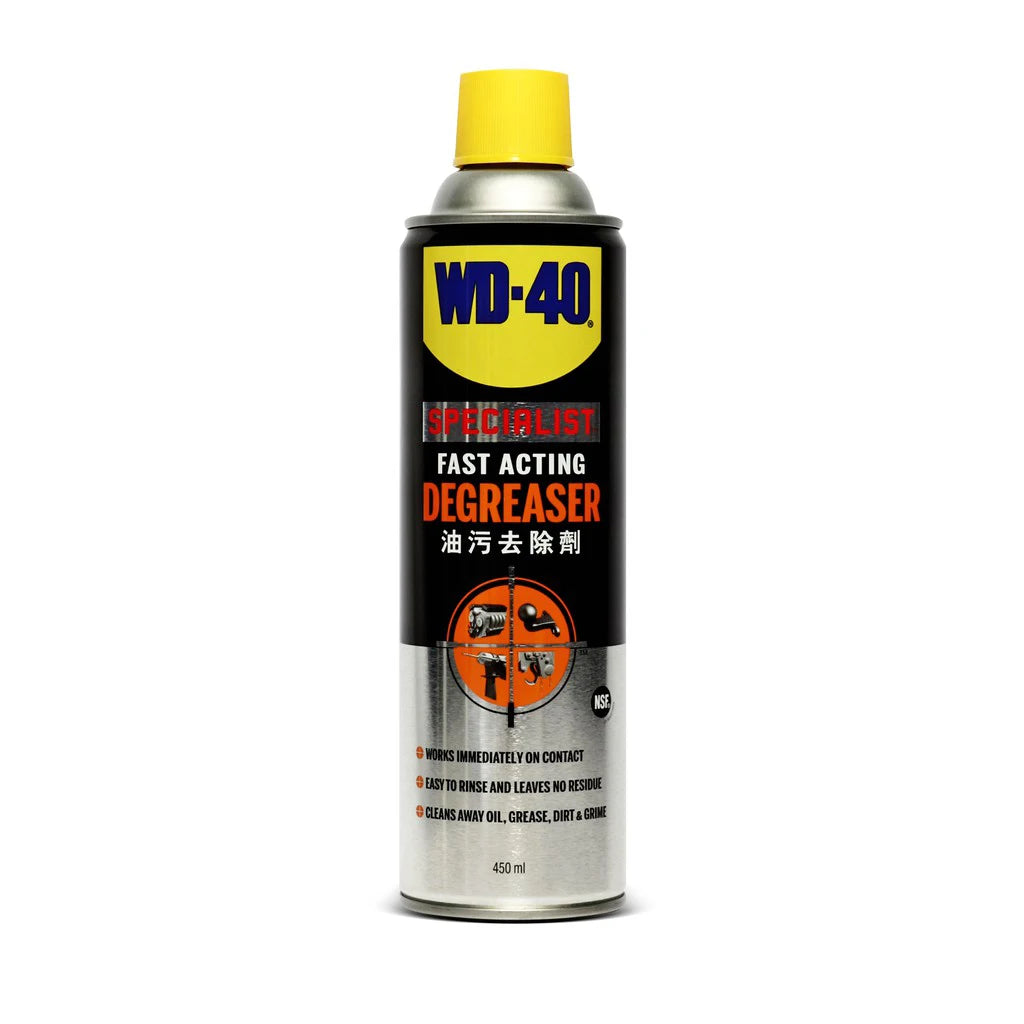 สเปรย์โฟมขจัดไขมันทำความสะอาดคราบน้ำมัน จารบี ไขมันWD-40 SPECIALIST 450 มล.