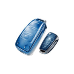 เคสกุญแจใส ขอบเงิน Audi A6/A3/Q2L/Q3/Q7/A1/A4