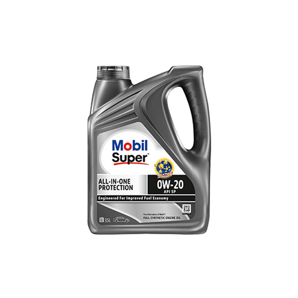 น้ำมันเครื่องเบนซิน สังเคราะห์ Mobil Super 3000 0W-20 3.5L