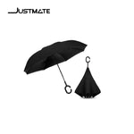 ร่ม 2 ชั้น กันฝนและรังสี UV แบบมือจับตัว C JUSTMATE UMBRELLA
