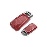 เคสกุญแจใส ขอบเงิน AUDI A4L TT/A5/Q7/Q5L Case TPU