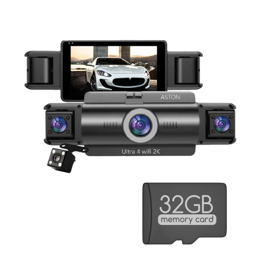 กล้องติดรถยนต์ 4 กล้อง Aston Ultra 4 Wifi 2K