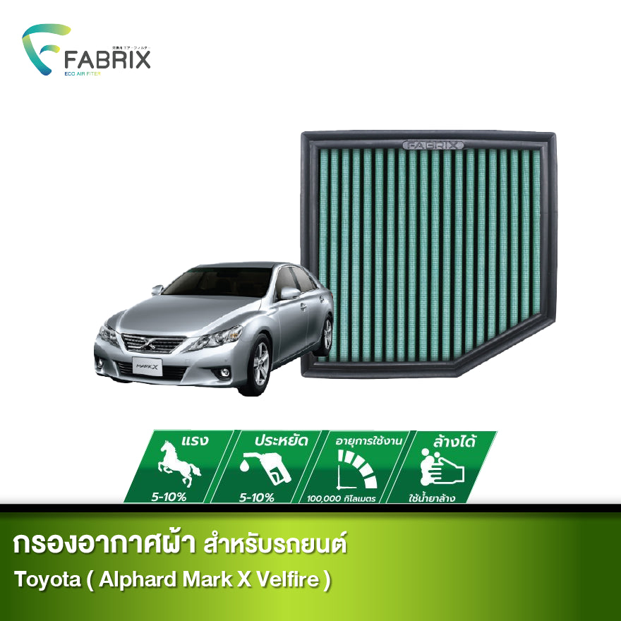 กรองอากาศรถยนต์ Toyota ( Alphard Mark X Velfire )