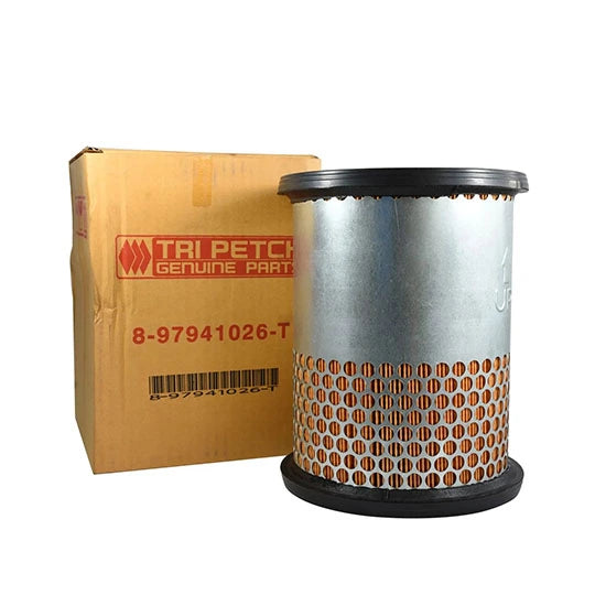 กรองอากาศ TFR 91-02 2.8D 4JB1T แท้ห้างISUZU(ตรีเพชร) (ตูดทะลุ)ตาข่าย(โปร่ง) (8-97941026-T)