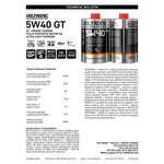 น้ำมันเครื่องสังเคราะห์แท้ 5W40 GT FULLY SYN MOTOR OIL 4ลิตร