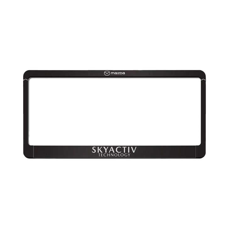 กรอบป้ายทะเบียนมาสด้าแบบพลาสติก SKYACTIV (หน้า-หลัง)