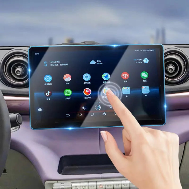 พรีออเดอร์ ฟิล์มกระจก BYD Dolphin ฟิล์มกันรอย จอกลาง+จอไมล์