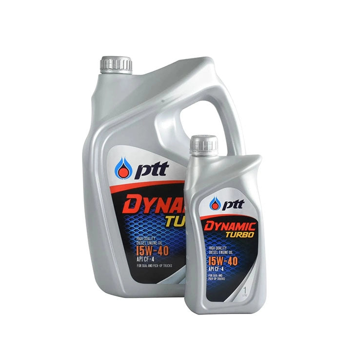 น้ำมันเครื่อง PTT Dynamic Turbo 15W-40 ขนาด 6 ลิตร (แถม 1 ลิตร)