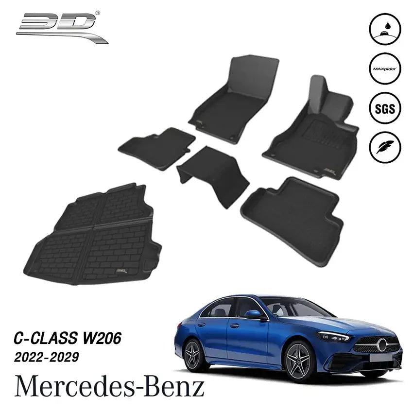 พรมรถยนต์ ครบเซ็ต BENZ C-CLASS W206 (2022-PRESENT)