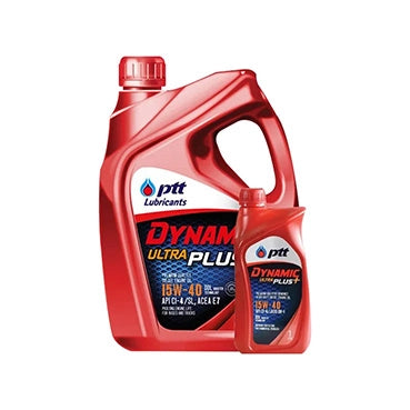 น้ำมันเครื่อง PTT Dynamic Ultra Plus+ 15W-40 ขนาด 6 ลิตร (แถม 1 ลิตร)