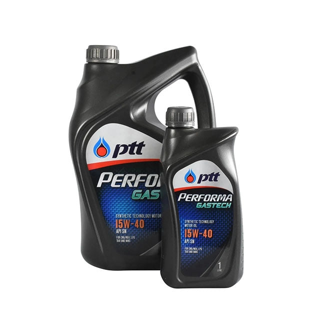 น้ำมันเครื่อง PTT PERFORMA GASTECH 15W-40 ขนาด 4 ลิตร (แถม 1 ลิตร)