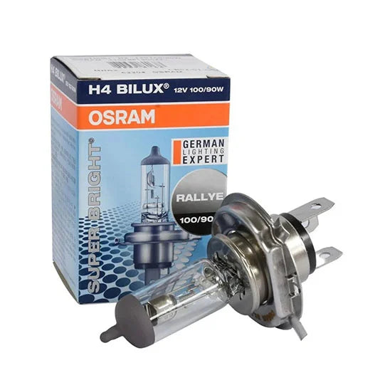 หลอดไฟหน้า OSRAM H4 12V 100/90W จานแฉก (62204)