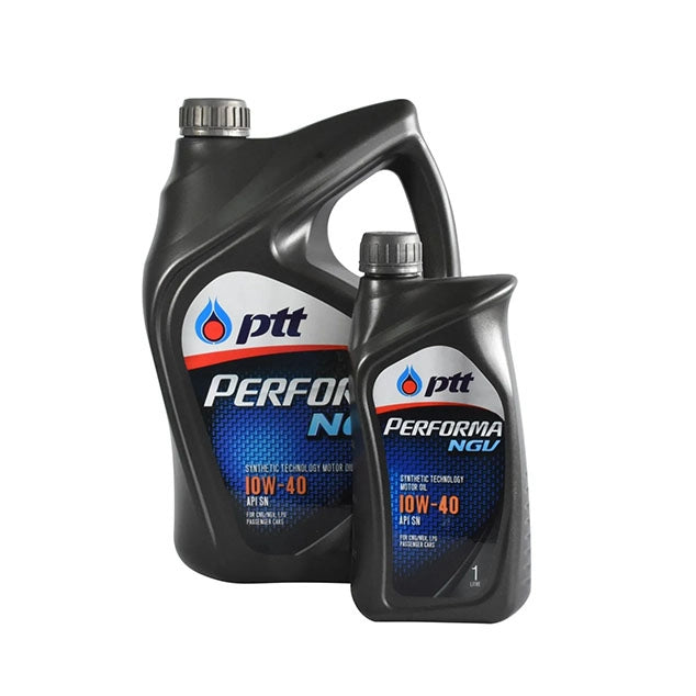 น้ำมันเครื่อง PTT PERFORMA NGV NP 10W-40 ขนาด 4 ลิตร (แถม 1 ลิตร)