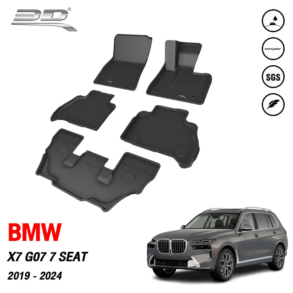 พรมรถยนต์ BMW X7 G07 7 ที่นั่ง ปี2019-2024