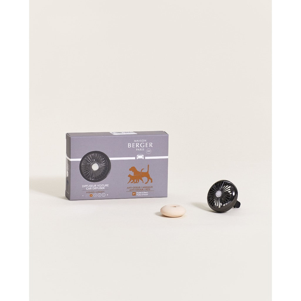 น้ำหอมสำหรับรถยนต์แบบเซ็ตMaisonBergerParis, Car Difusser+สูตรAnti Animals(Refill)