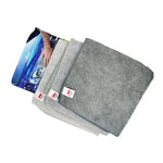ผ้าไมโครไฟเบอร์ สีเทา ขนาด 40x40 ซม. (3ผืน/แพ็ค)