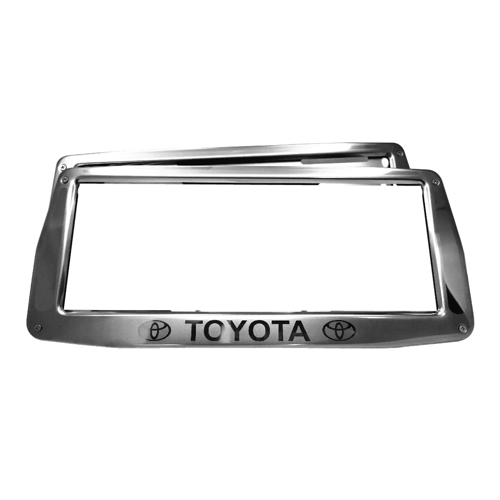 กรอบป้ายทะเบียนรถยนต์สแตนเลส TOYOTA