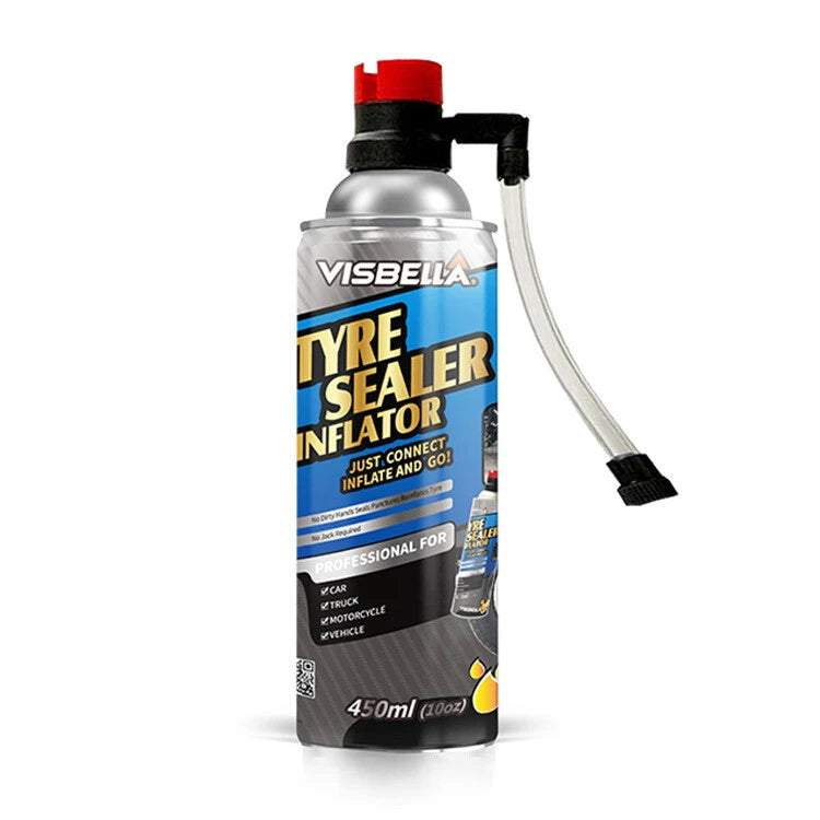 น้ำยาปะยางพร้อมเติมลม สำหรับรถที่ไม่มียางใน VisbellaI Tyre Sealer Inflator