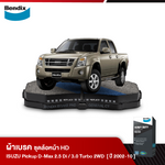 ผ้าเบรค ISUZU Pickup D-Max 2.5 Di / 3.0 Turbo 2WD (ปี2002-10) ชุดล้อหน้า HD