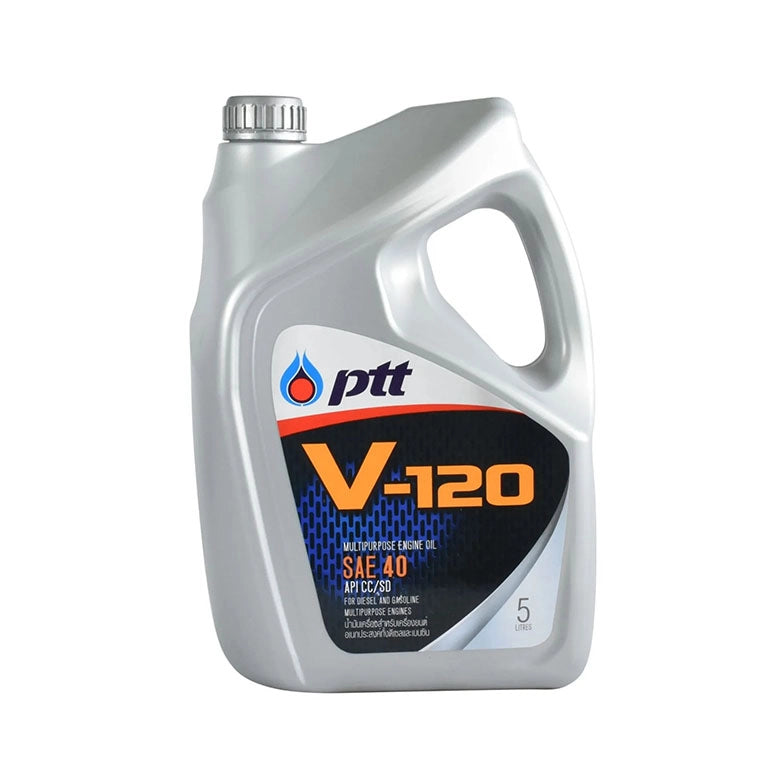 น้ำมันเครื่อง PTT V120 SAE40 ขนาด 5 ลิตร