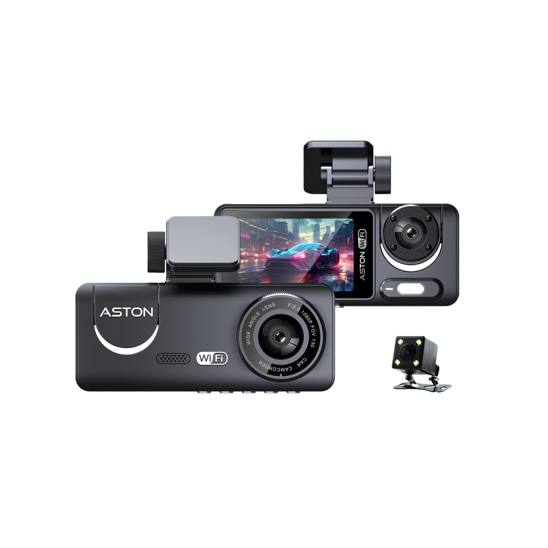 กล้องติดรถยนต์ Aston Triple Wifi 3 กล้อง
