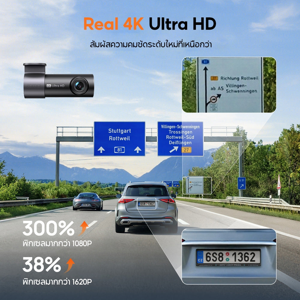กล้องติดรถยนต์ 70MAI M310 Plus 4K 2026