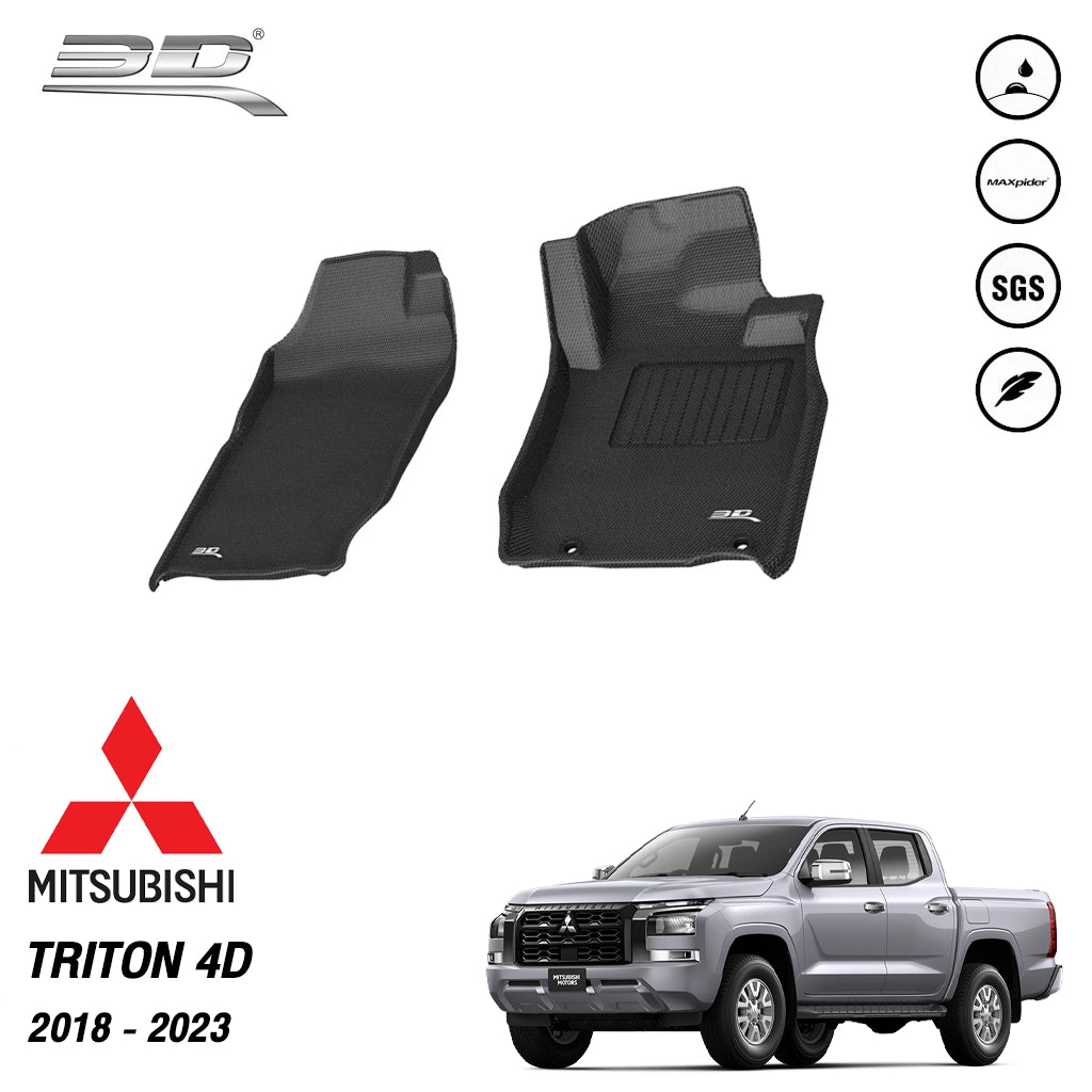 พรมรถยนต์ MITSUBISHI TRITON 4D ปี2019-2023 **เฉพาะคู่หน้า**
