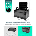 กล่องใส่ของพร้อมกระเป๋ากันน้ำ 3D sitting folding storage box (60L)