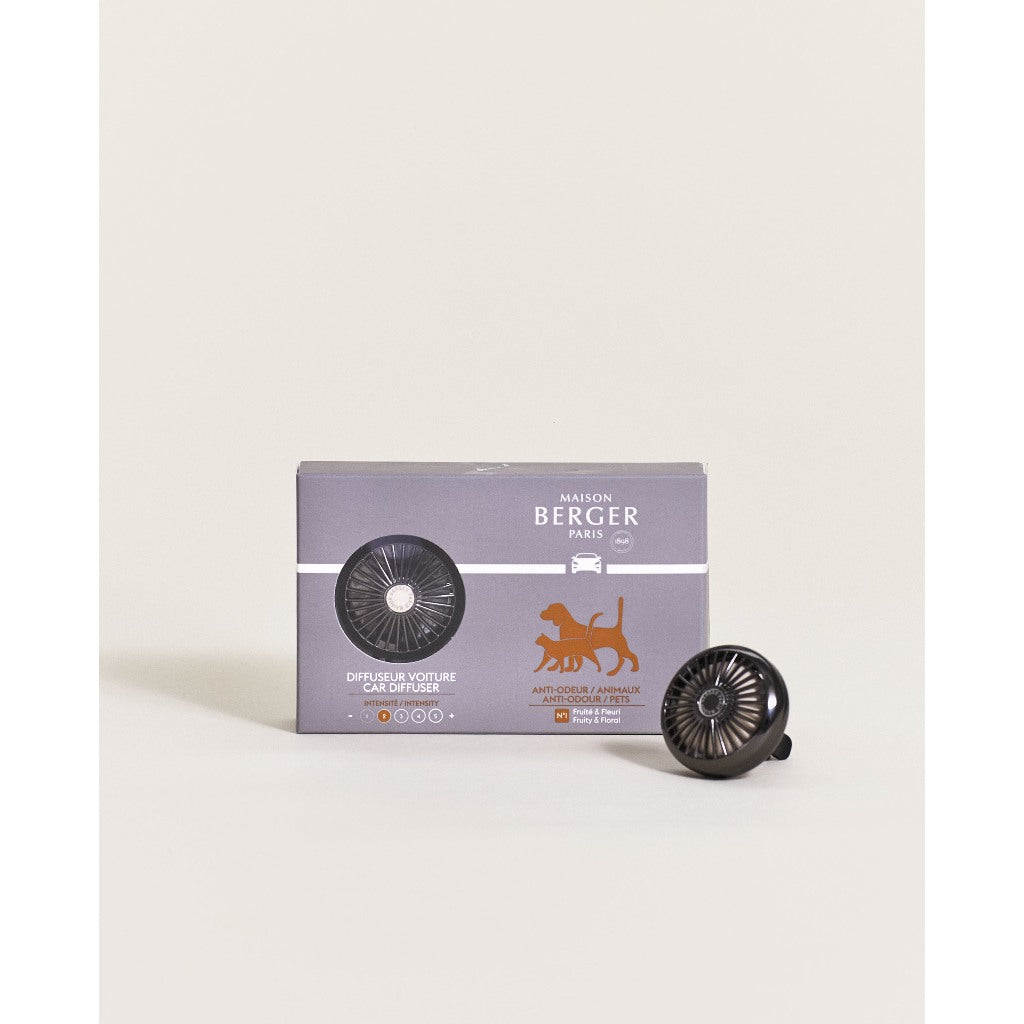 น้ำหอมสำหรับรถยนต์แบบเซ็ตMaisonBergerParis, Car Difusser+สูตรAnti Animals(Refill)