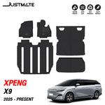 พรมรถยนต์ JUSTMATE XPENG X9 - เต็มชุด (7 ชิ้น)