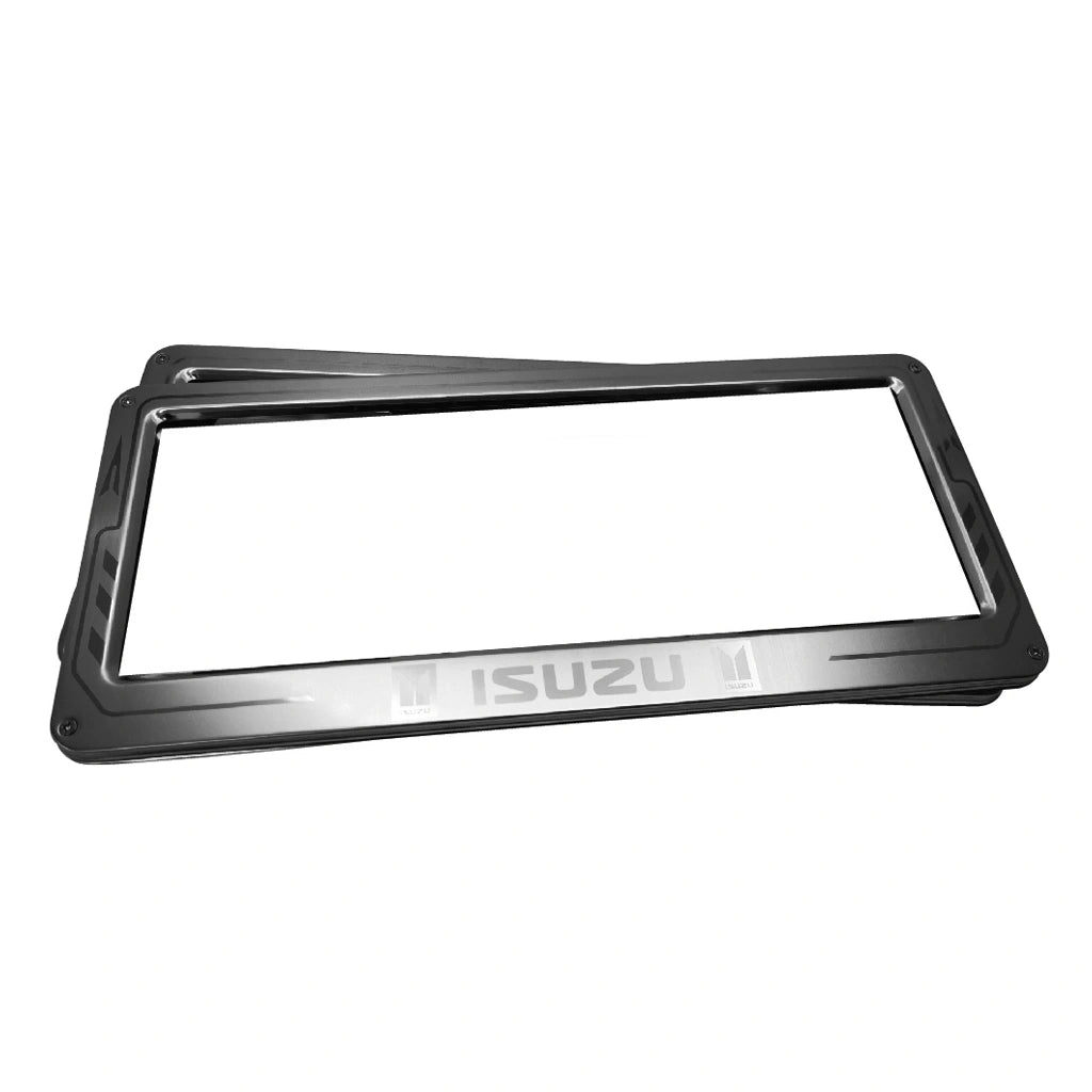 กรอบป้ายทะเบียนรถยนต์สแตนเลส ISUZU