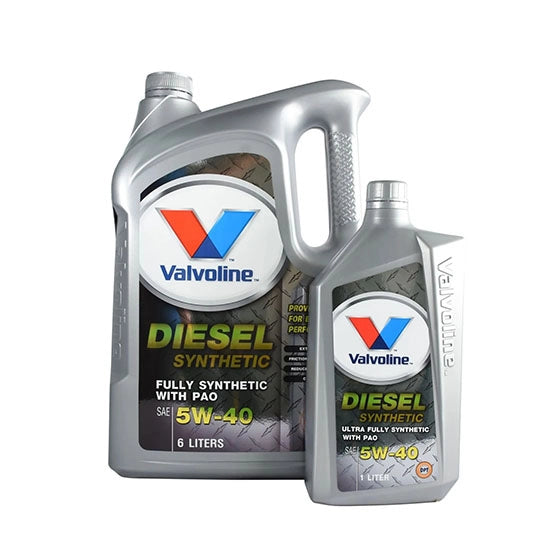 น้ำมันเครื่อง Valvoline Diesel Synthetic 5W-40 ขนาด 6 ลิตร (แถม 1 ลิตร)