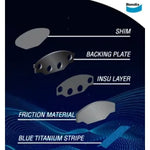 ผ้าเบรค MG GS 1.5L 2.0L (ปี 2014-ขึ้นไป)