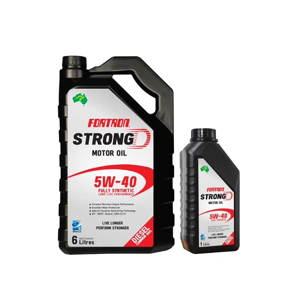 น้ำมันเครื่องสังเคราะห์แท้Fortron 5W-40 ดีเซล/คอมมอนเรล 7ลิตร