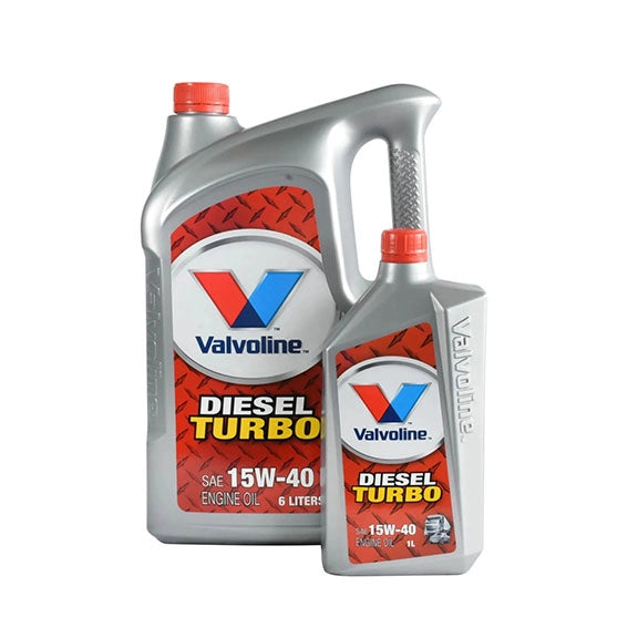 น้ำมันเครื่อง Valvoline Diesel Turbo 15W-40 ขนาด 6 ลิตร (แถม 1 ลิตร)