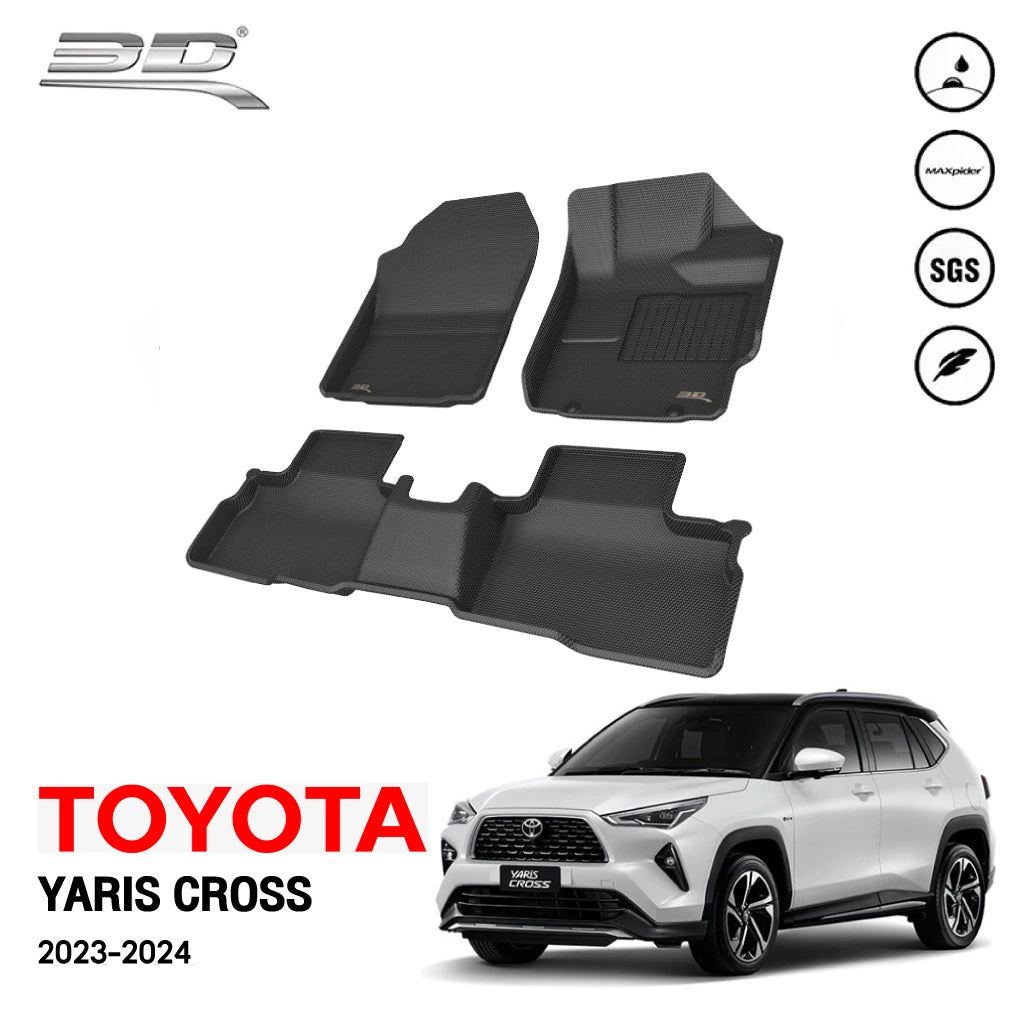 พรมรถยนต์ TOYOTA YARIS CROSS 2023-2024   - 3 ชิ้น