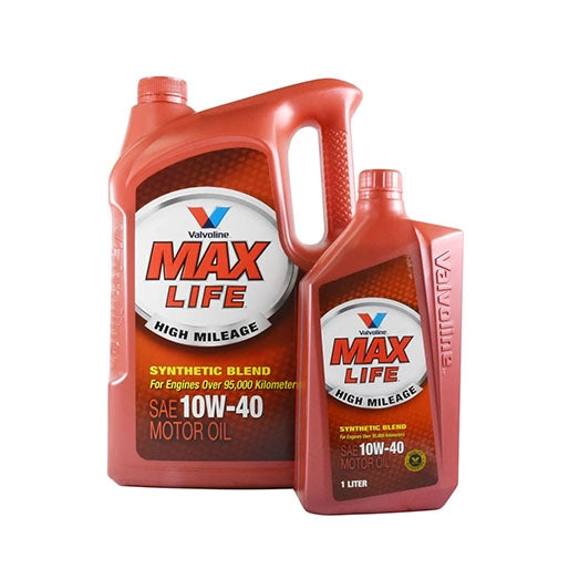 น้ำมันเครื่อง Valvoline MaxLife 10W-40 ขนาด 4 ลิตร (แถม 1 ลิตร)