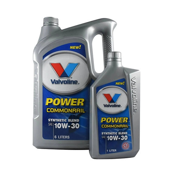 น้ำมันเครื่อง Valvoline Power Commonrail 10W-30 ขนาด 6 ลิตร (แถม 1 ลิตร)