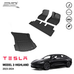 พรมรถยนต์ TESLA MODEL 3 HIGHLIND 2023-2024   -ภายในและถาดท้าย