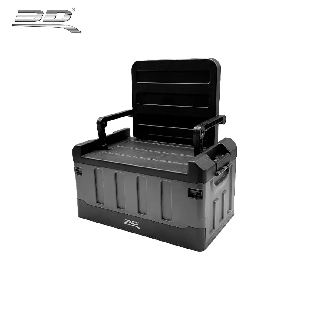 กล่องใส่ของพร้อมกระเป๋ากันน้ำ 3D sitting folding storage box (60L)