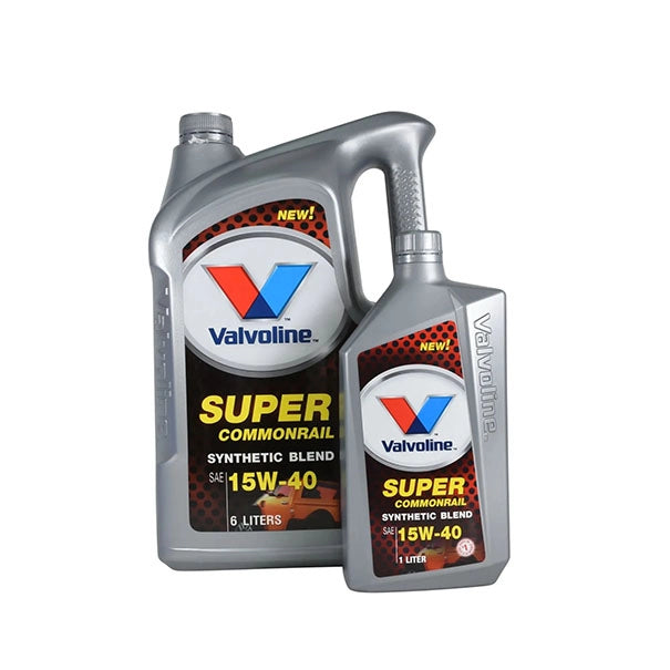น้ำมันเครื่อง Valvoline Super Commonrail 15W-40 ขนาด 6 ลิตร (แถม 1 ลิตร)
