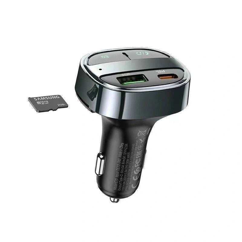 หัวชาร์จและบลูทูธในรถยนต์Hoco E70,PD30W+QC3.0